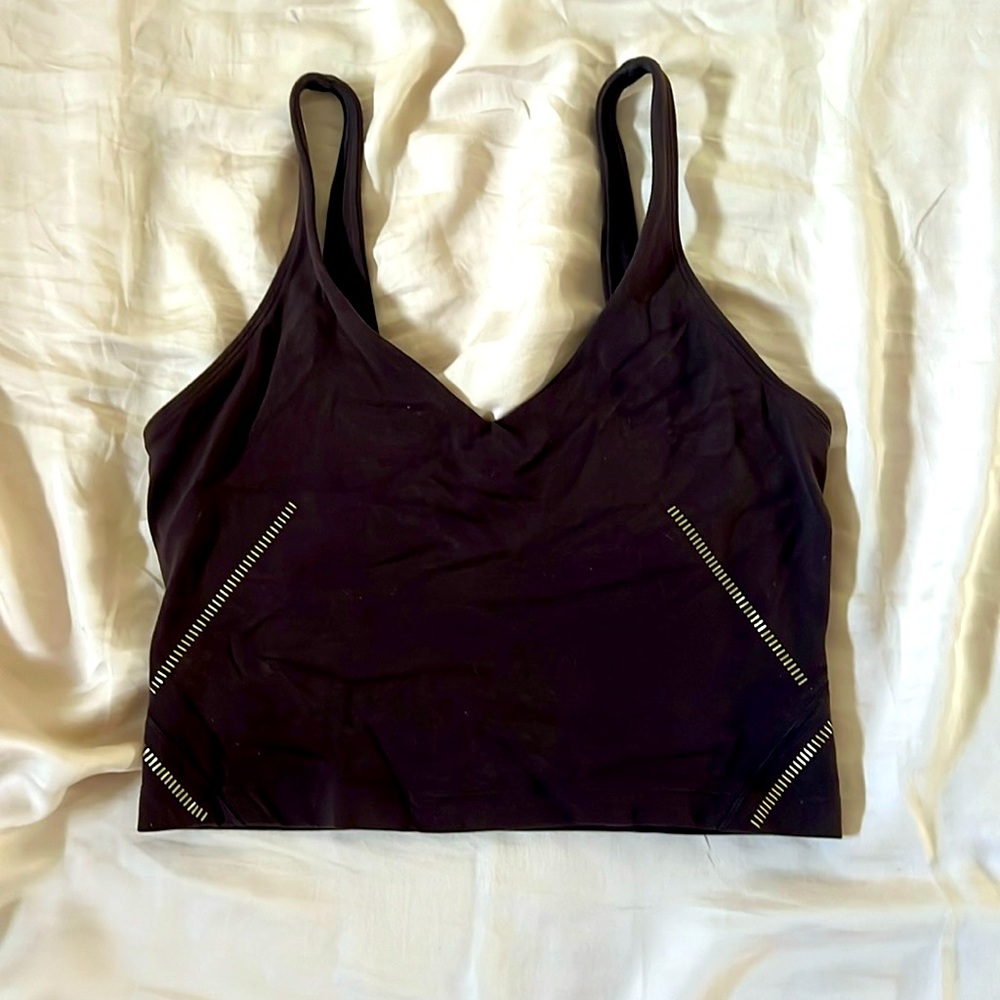 Limited Edition Gold Detailed Brown Lululemon Align Tank